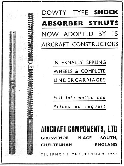 Aircraft Components Co - Dowty Type Shock Absorber Struts        