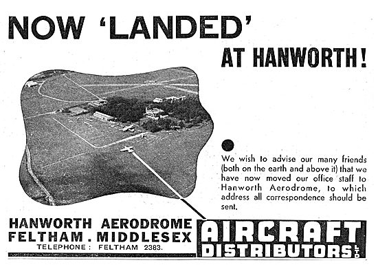Aircraft Distributors Ltd Hanworth Aerodrome                     