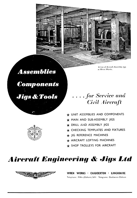 Aircraft Engineering & Jigs. Assemblies & Components             