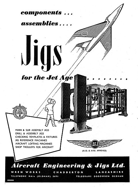 Aircraft Engineering & Jigs. Aircraft Lofting Machines & Assy Jig