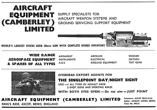 Aircraft Equipment. Aircraft Weapons Systems 1970                