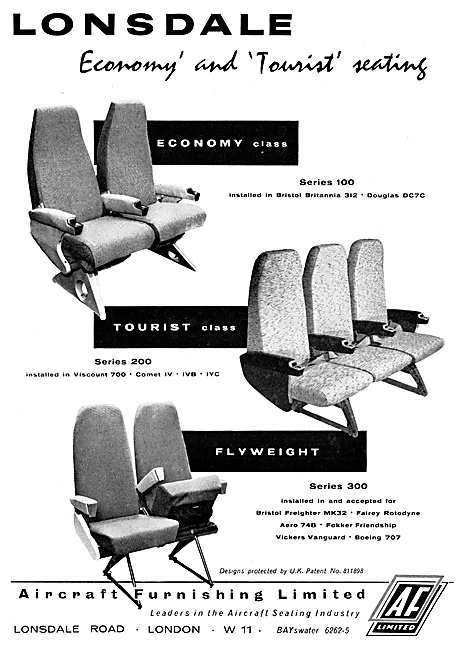 Aircraft Furnishing Lonsdale Aircraft Passenger Seats            