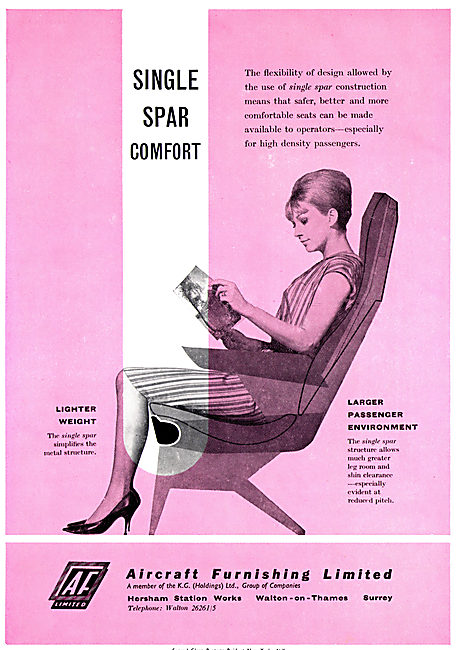 Aircraft Furnishing - Single Spar Passenger Seating              