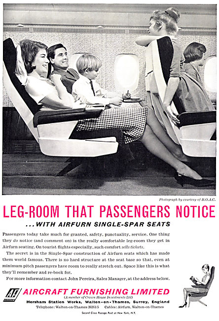 Aircraft Furnishing - AIRFURN Aircraft Seating 1965              