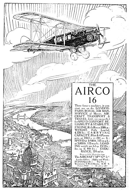 The Aircraft Manufacturing Co - Airco 16                         