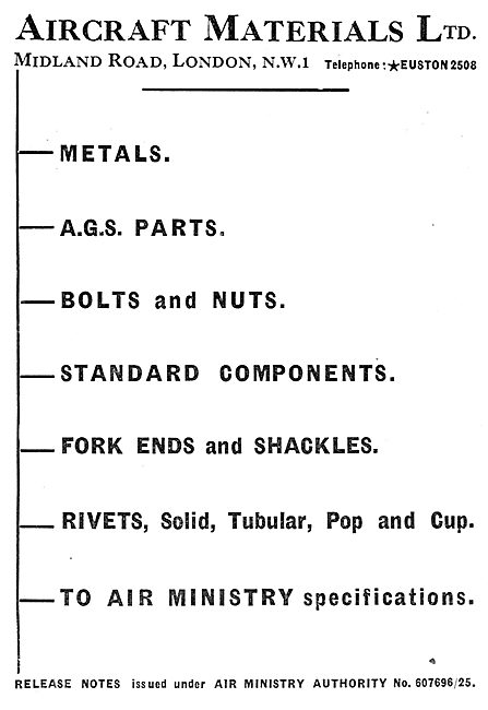 Aircraft Materials Ltd - Aircraft Component Factors              