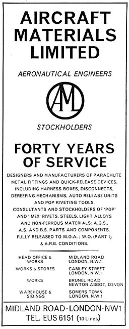 Aircraft Materials Ltd - Aeronautical Engineers & Stockholders   