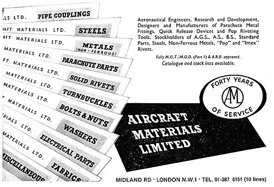Aircraft Materials. Aeronautical Engineers & AGS Parts           