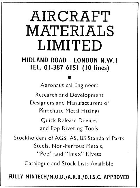 Aircraft Materials Ltd, Manufacturers Of Aircraft Parts          