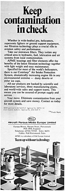 Aircraft Porous Media CENTRISEP Filters                          