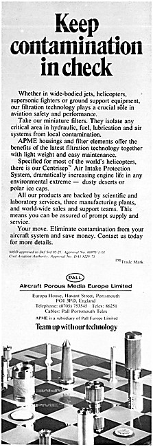 Aircraft Porous Media Filters                                    