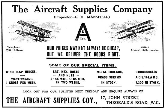 The Aircraft Supplies Company -  AGS Parts                       