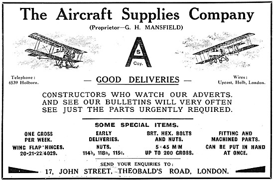 Aircraft Supplies Company. Aircraft Parts Suppliers & Stockists  