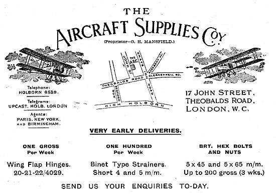 The Aircraft Supplies Company Early Deliveries On AGS Parts      