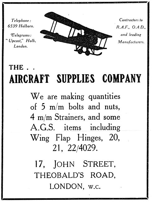 The Aircraft Supplies Company For AGS                            