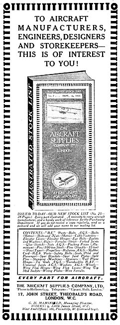 The Aircraft Supplies Company AGS Parts                          