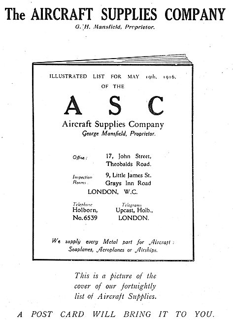 The Aircraft Supplies Company For Aircraft AGS Parts             