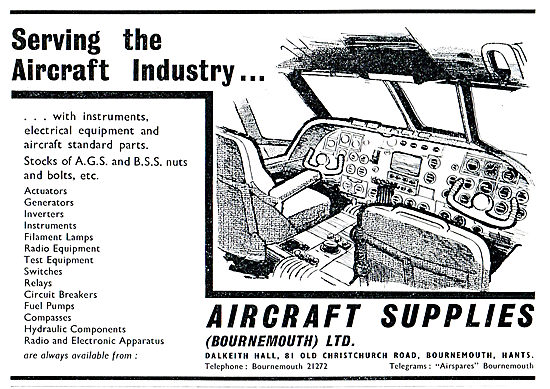 The Aircraft Supplies Company (Bournemouth) For AGS Parts        