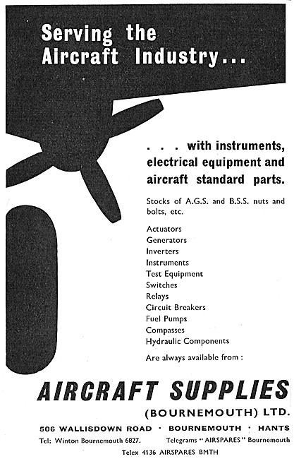 Aircraft Supplies.Aircraft Parts Stockists                       