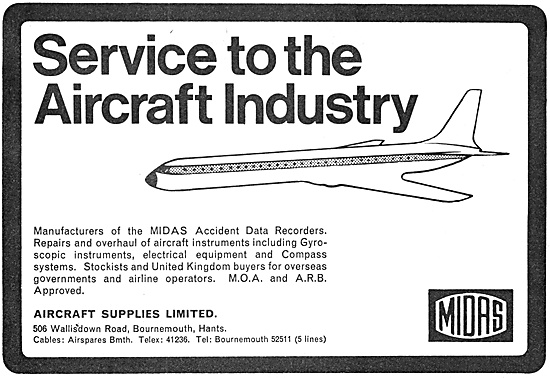 Aircraft Supplies Company MIDAS Flight Data Recorder             