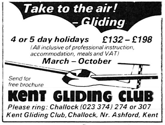 Kent Gliding Club Challock 1983                                  