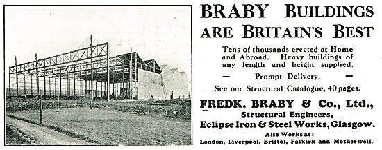 Frek Braby & Co Ltd Glasgow. Airfield Buildings & Steelwork      