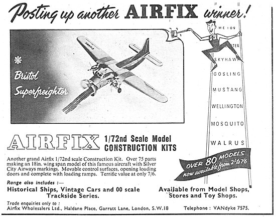 Airfix Model Aircraft Kits - Airfix Bristol Freighter            