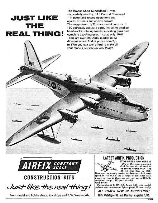 Airfix Sunderland - Airfix Short Sunderland Kit 1965             