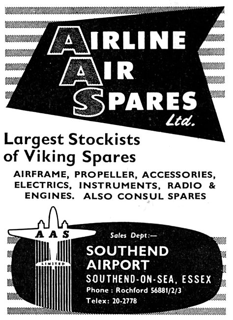 Airline Air Spares. Southend - Aircraft Sales & Spares           