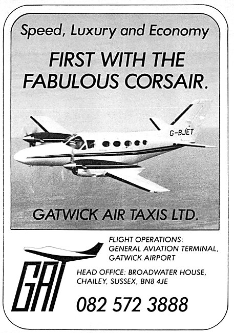 Gatwick Air Taxis 1981                                           