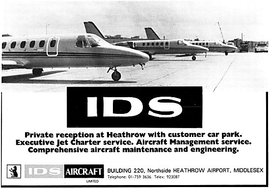 IDS Executive Jet Charter Service Heathrow. FBO Maintenance      