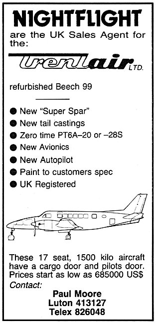 Hatfield Executive Aviation TrentAir Beech 99 Conversions        