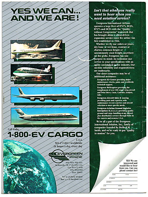 Evergreen International Cargo Airline                            