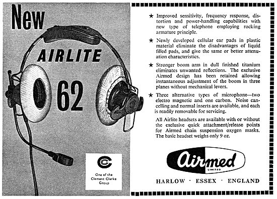 Airmed Airlite 62  Aircrew Headsets                              