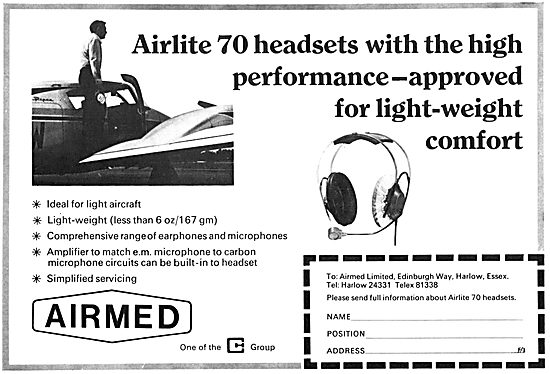 Airmed Airlite 70 Aircrew Headset                                