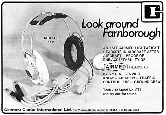 Clement Clarke  Airmed  Airlite 71 Headsets                      