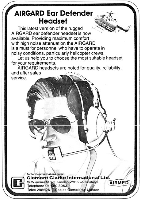 Airmed Airgard Ear Defender Headset 1981                         