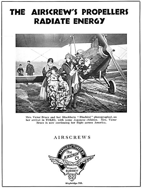 Airscrew Co Aircraft Propellers 1931 Advert                      
