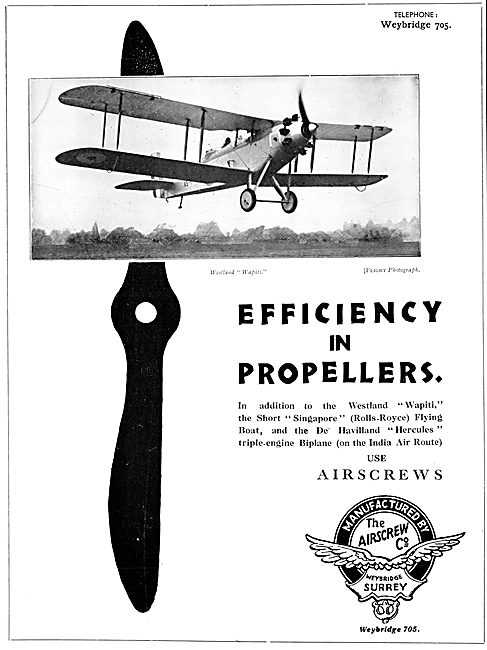 Airscrew Co Aircraft Propellers                                  