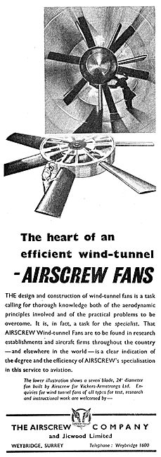 Airscrew Wind Tunnel Fans                                        
