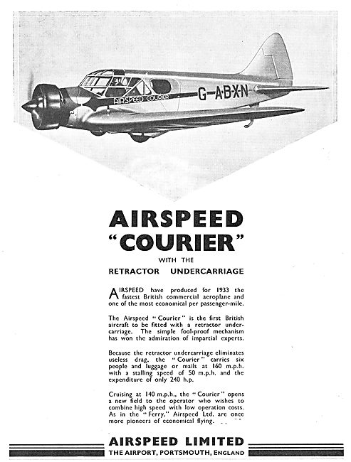 Airspeed Courier Retractor Undercarriage                         