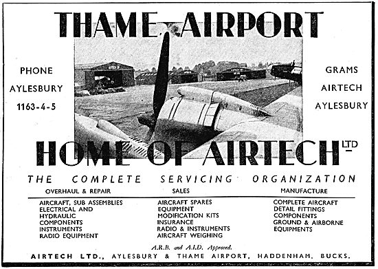 Airtech Ltd. Aeronautical Engineers.  Aylesbury Thame Airport    