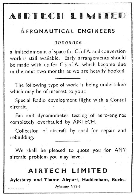 Air Tech Ltd Special Radio Development Work                      