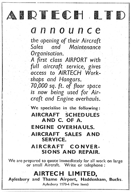 Airtech Aircraft Engineering & Service- Aylesbury & Thame Airport