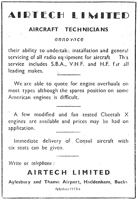 Airtech Aircraft Engineering & Service- Aylesbury & Thame Airport