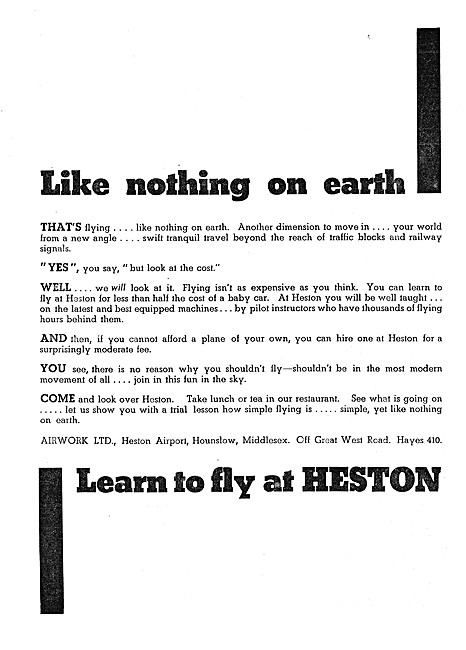 Airwork Heston 1933                                              