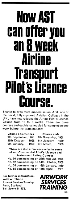 Airwork Services Training. AST Perth 1968                        