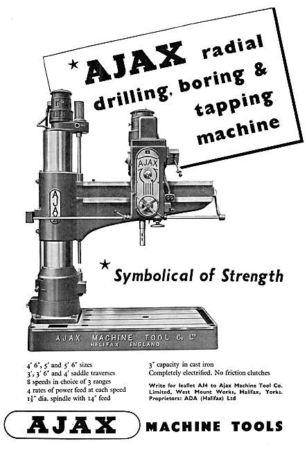 Ajax Machine Tools Ajax Radial Drilling, Boring & Tapping Machine