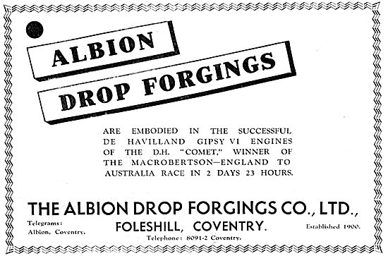 Albion Drop Forgings - Foleshill Coventry                        