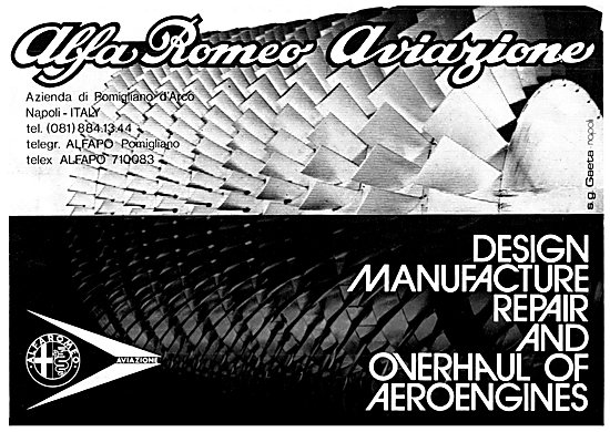 Alfa Romeo Aero Engines 1980                                     